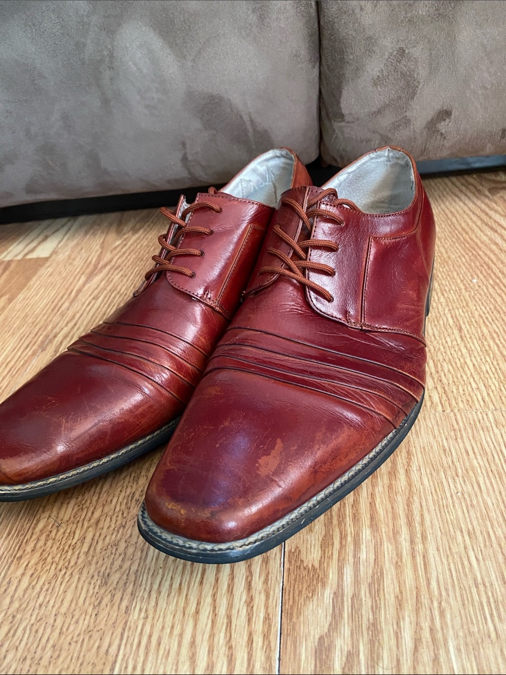 Stacy Adams Men's Lace-Up Oxfords in Cog-nac Brown